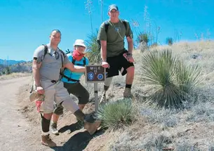 Alex Wilson ’03, left, during the Bataan Memorial Death March in New Mexico in 2008.