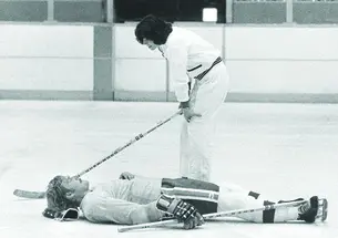 Robin Herman interviewing Ralph Stewart.