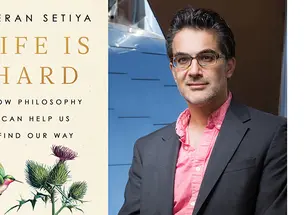 MIT-LifeIsHard-01-press.jpg The right side of this image is a headshot photo of Kieran Setiya; the left side is the cover of his book, "Life is Hard: How philosophy can help us find our way."