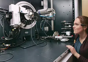 Claire White is investigating the durability of alternatives to concrete.