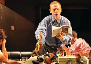 The actor Scott Shepherd in “Gatz.”