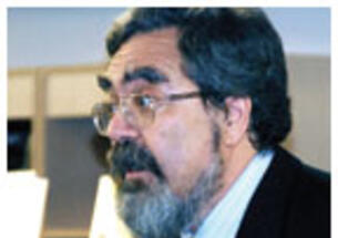 Professor Anthony Grafton reads from his new book, “Codex in Crisis,” at Labyrinth Books in May.