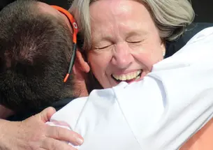 President Tilghman at Reunions 2012.