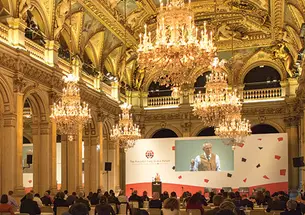 OTC-FungConf5141new.jpg Princeton professor Jeremy Adelman speaks at the Princeton-Fung Global Forum in Paris.