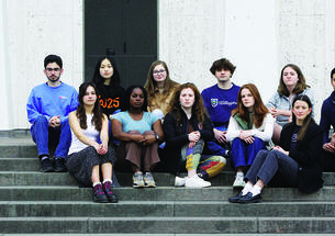Students enrolled in "Making an Exoneree" seminar