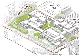 The proposed site for the new home for quantum science and engineering.