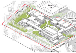 The proposed site for the new home for quantum science and engineering.