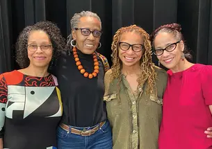 Photo of Lenora Inez Brown, Sydné Mahone, Shelby Jiggetts-Tivony, and Faedra Chatard Carpenter