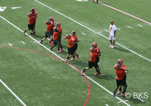 PAW-Football_practice201_copy.jpg When Princeton football opened fall practice Aug. 27, photographer Beverly Schaefer was on hand to capture images for PAW, from the ground and from above.