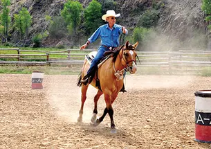 Before the fall: Landon Y. Jones ’66 on Harley.