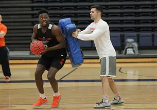 PU MBB practice at Canisius115.JPG