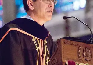 Addressing the Class of 2017 at Opening Exercises.