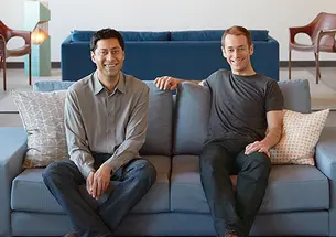 Kunal Sarkar ’00, left, and Mike Scanlon ’01 founded the games website Lumosity.