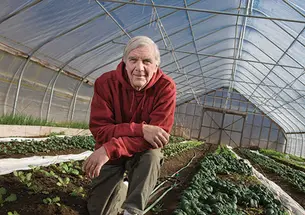 Larry Pletcher ’68 grows vegetables and raises livestock in Warner, N.H.