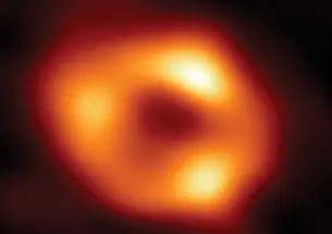 Single image of the supermassive black hole at the center of our galaxy, called Sagittarius A*