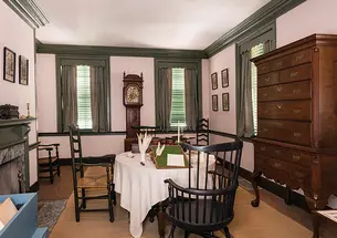 Thomas Jefferson drafted the Declaration of Independence at this site in June 1776. Robert Hemmings was enslaved by Jefferson during this time.