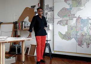 Marshall Brown in his studio 