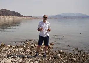 Reed Maxwell, pictured at Lake Mead, is a professor in the Department of Civil and Environmental Engineering and the High Meadows Environmental Institute.