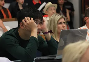 Audience at the panel titled ‘Climate Change 