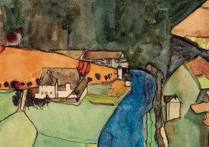 Egon Schiele’s Town on the Blue River
