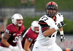 Mason Darrow ’17 is the only openly gay player in Division I football.