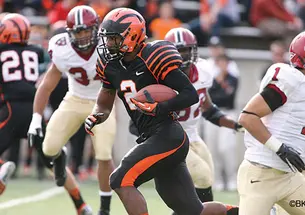 Anthony Gaffney ’16’s long kick return helped to spark Princeton’s memorable comeback against Harvard in 2012.