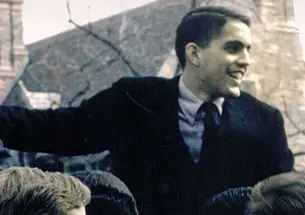 Gary Walters ’67 and his classmates celebrate Princeton’s Final Four bid in 1965.