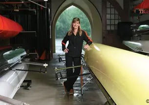 Lori Dauphiny, the head coach of women’s open crew for the last 17 years, has the most wins of any rowing coach in Princeton history.