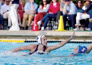 Jovana Sekulic ’26 playing water polo