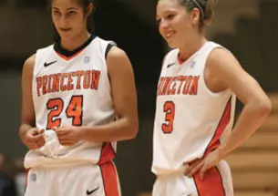Niveen Rasheed ’13, left, and Lauren Polansky ’13 hope to lead their team to its third straight Ivy League title.