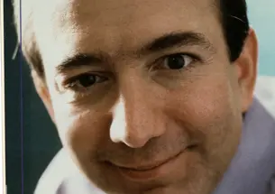 Jeff Bezos ’86 looks straight into the camera