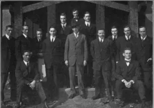 Screenshot 2024-02-09 at 11.12.48 AM.png President Wilson and some of the Princeton students who escorted him to Washington.