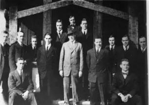 Screenshot 2024-03-06 at 10.55.06 AM.png Woodrow Wilson surrounded by undergraduates.