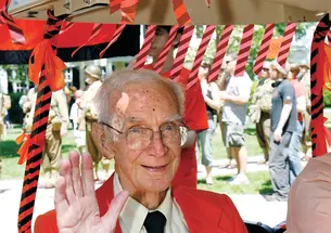 Bill Selden '34 at Reunions in 2009.