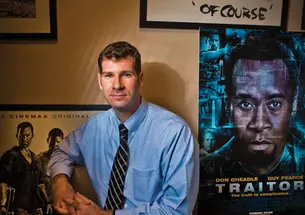 Peter W. Singer ’97 in his office at the Brookings Institution in Washington, D.C.
