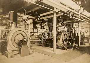 Inside Princeton’s Power House, 1921.
