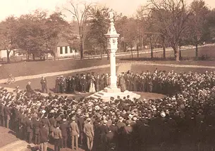 Mather Sundial dedication, Oct. 31, 1907
