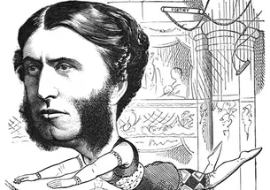This cartoon, which appeared in Once a Week in October 1872, shows Matthew Arnold as a trapeze artist, swinging between disciplines in the humanities.