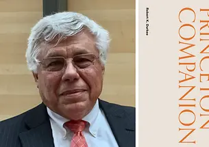 Right, Bob Durkee ’69; left, the cover of "The New Princeton Companion."