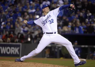 Chris Young â02 pitching in the World Series Oct. 27. (John Reiger/USA Today Sports Images)