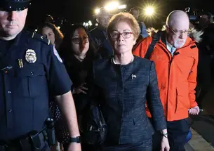 Photo of Ambassador Marie Yovanovitch ’80 arriving to testify at impeachment of President Donald Trump 