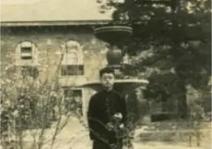 Tung Ching Chow *33 on the Tsinghua campus, circa 1929