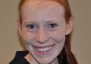 Womenâs Heps champion Megan Curham â17. (Office of Athletic Communications)