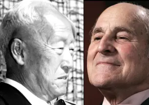 A sampling of the Princetonians who readers felt deserved to be on the top-25 list: from left, Syngman Rhee *1910, Jim Lebenthal '49, Eugene O'Neill 1910, Cornel West '80