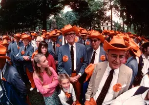  Jimmy Stewart ’32 in 1982. 