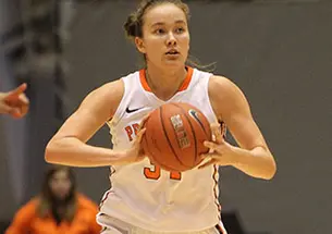 Michelle Miller â16 scored a combined 31 points in the weekend wins over Columbia and Cornell. (Beverly Schaefer)