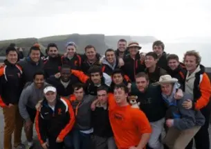 Menâs rugby spent a week training on the wind-swept west coast of Ireland. (Courtesy Chris Shin â17)