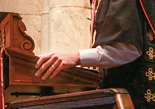 Addressing the freshman class in the University Chapel.