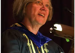 Speaking at Opening Exercises.