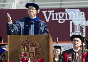 Eric Schmidt â76 delivered the Commencement address at Virginia Tech. (Courtesy Virginia Tech) 